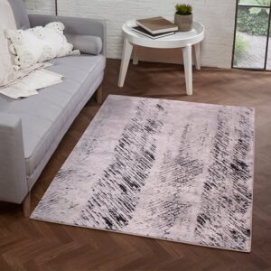 Arabella Imperial 200x290cm Damask Pattern Rug In Black