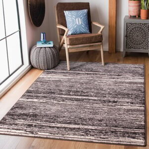 Blizzard Modern Polyester 120x160cm Rug In Dark Grey