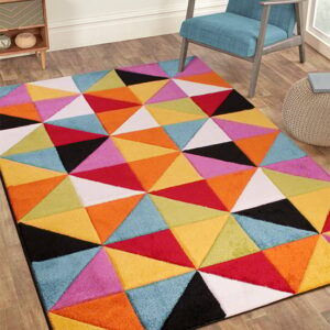 Spectra Carved 66x230cm Destin Rug In Multi-Colour