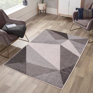 Spirit 120x170cm Kite Design Rug In Silver